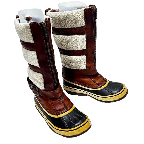 Sorel Shoes - Sorel Sz 6 Helen Of Tundra II Waterproof Leather Sherpa Fleece Lined Boots